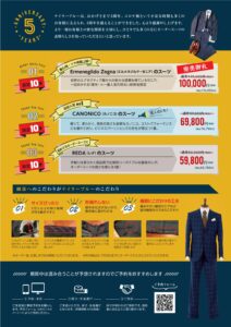 5周年SALE内容