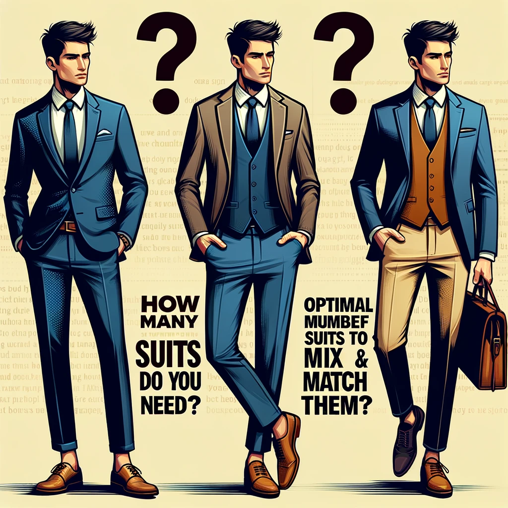 スーツは何着必要？最適なスーツの着数と着回し術　イメージ