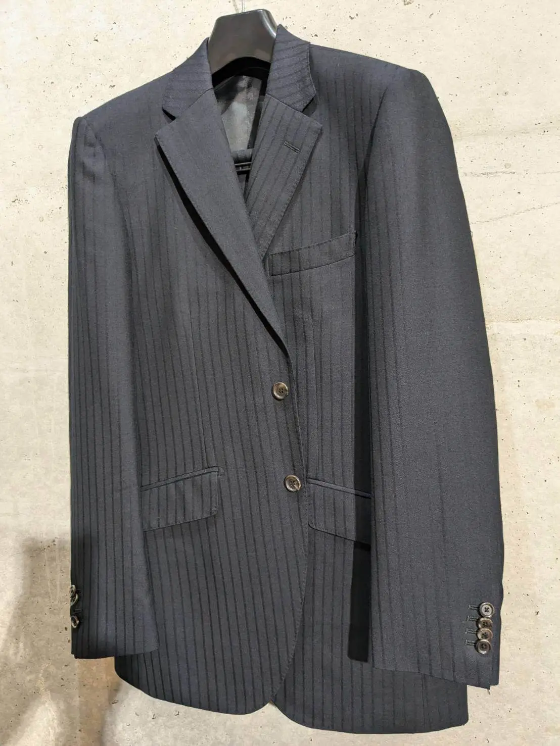 LARDINIs/s ピンストライプスーツパンツリメイク