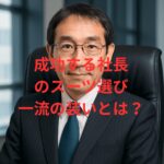 成功する社長 のスーツ選び 一流の装いとはイメージ