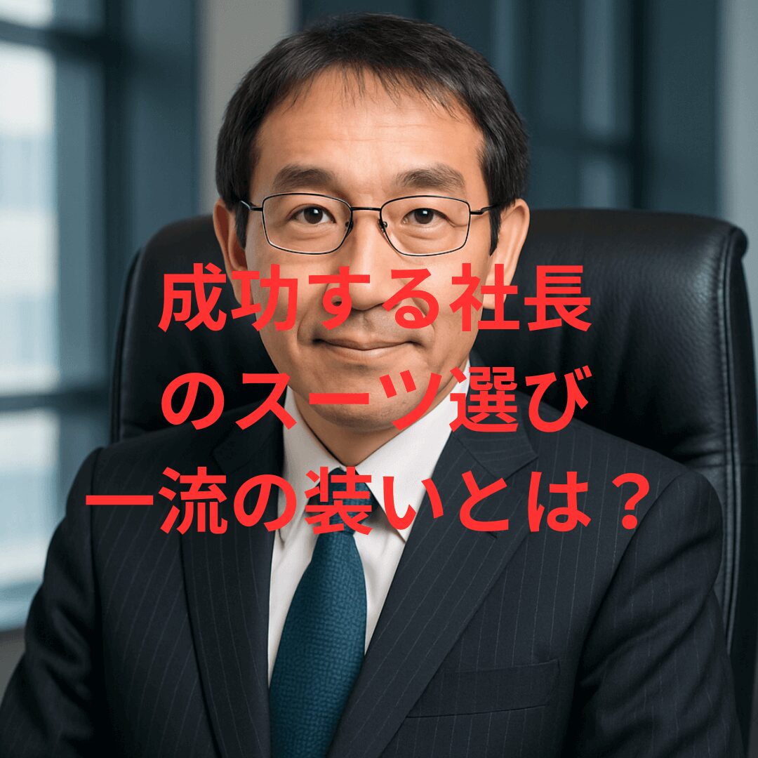 成功する社長 のスーツ選び 一流の装いとはイメージ