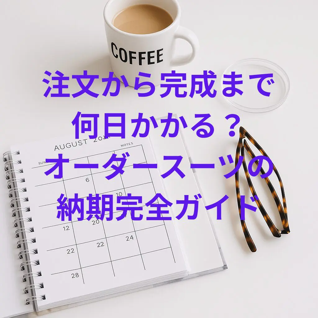 注文から完成まで何日かかる？オーダースーツの納期完全ガイド