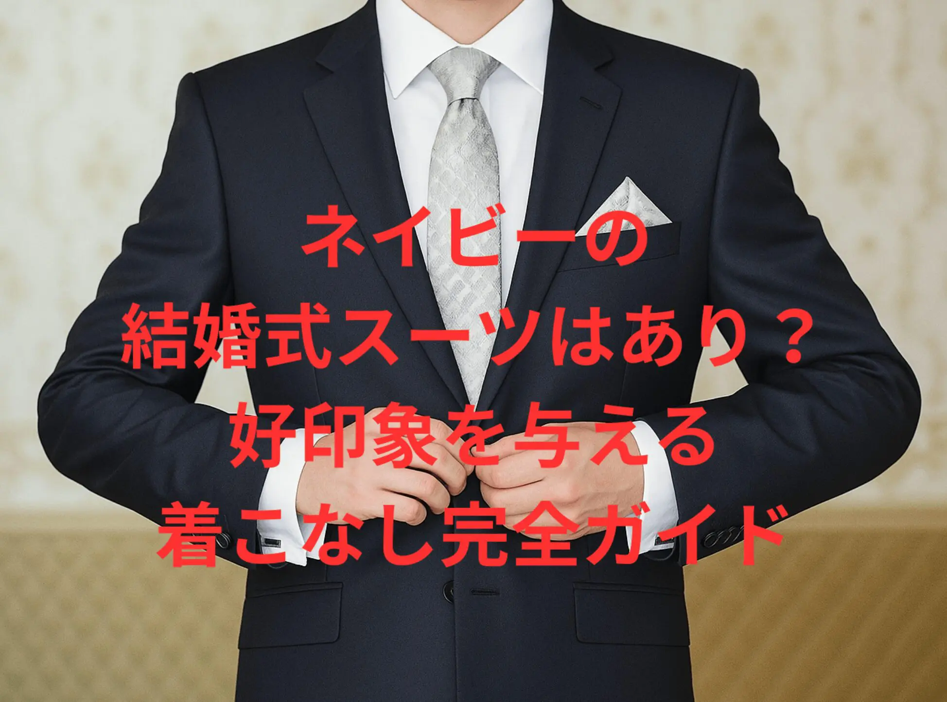 ネイビーの結婚式スーツはあり？好印象を与える着こなし完全ガイド