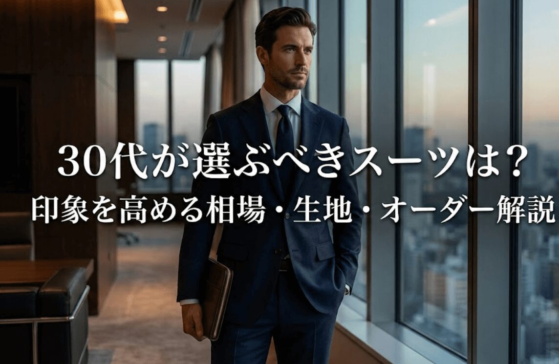 30代が選ぶべきオーダースーツイメージ