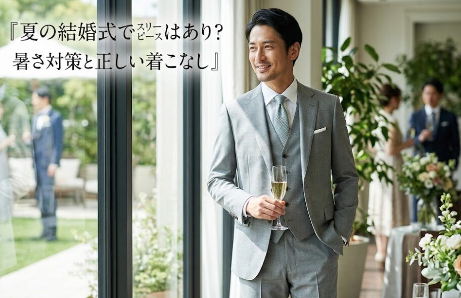 夏の結婚式でスリーピースはあり?暑さ対策と正しい着こなし