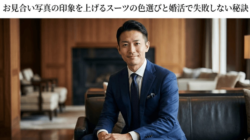 お見合い写真の印象を上げるスーツの色選びと婚活で失敗しない秘訣