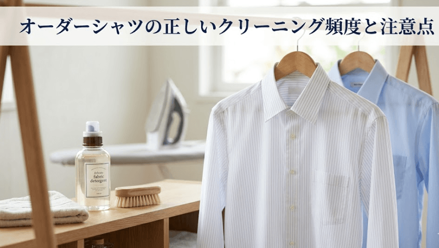 オーダーシャツの正しいクリーニング頻度と注意点