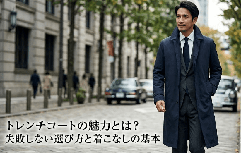 トレンチコートの魅力とは？失敗しない選び方と着こなしの基本
