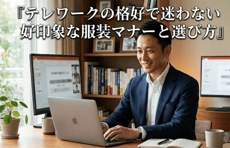 テレワークの格好で迷わない好印象な服装マナーと選び方