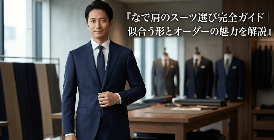 なで肩のスーツ選び完全ガイド｜似合う形とオーダーの魅力を解説