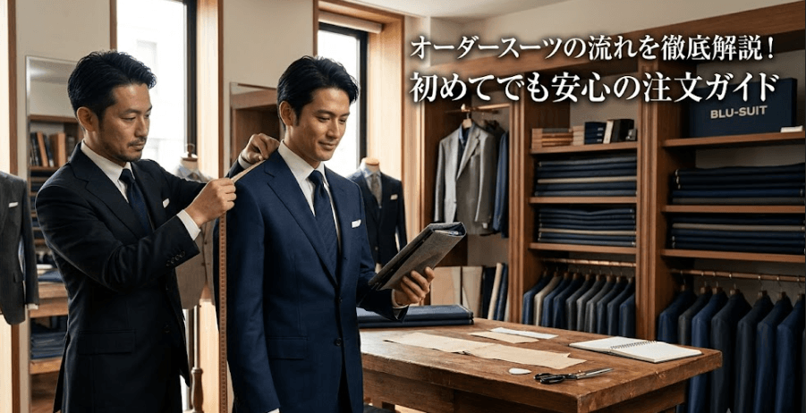 オーダースーツの流れを徹底解説！初めてでも安心の注文ガイド